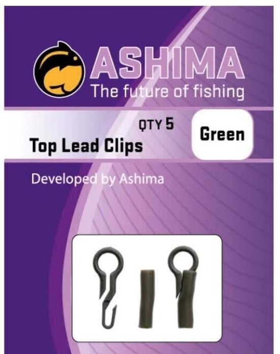 Ashima Top Lead Clips Green (5 pcs) van ASH