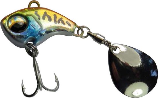 Asp Roofblei Jig Spinner 13 gram Big Tail Yellow & Blue Tiger Kunstaas Lepels Pluggen Spinners Baars van Spro