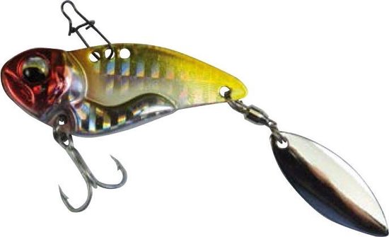 Asp Roofblei Jig Spinner 14 gram Small Tail Yellow & Red Tiger Kunstaas Lepel Pluggen Spinners Baars van Spro