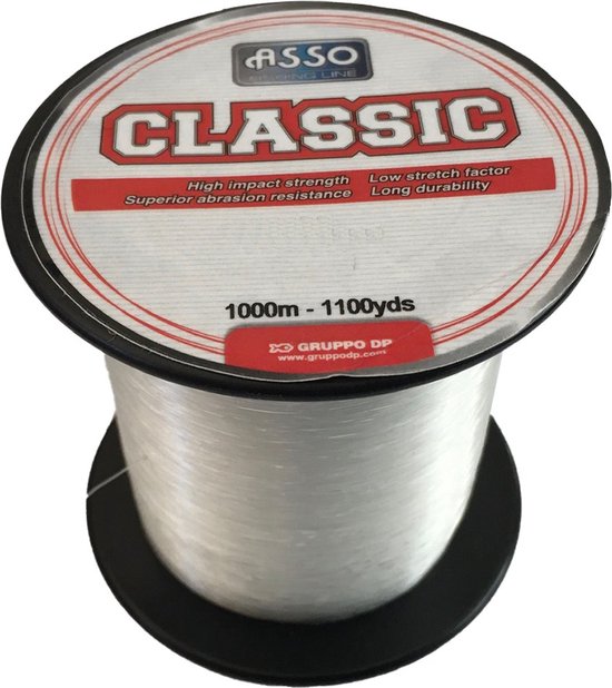 Asso Classic 1000 M Monofilament Transparant 0.900 mm