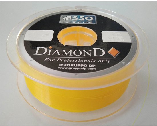 Asso Diamond 100 M Monofilament Geel 0.350 mm