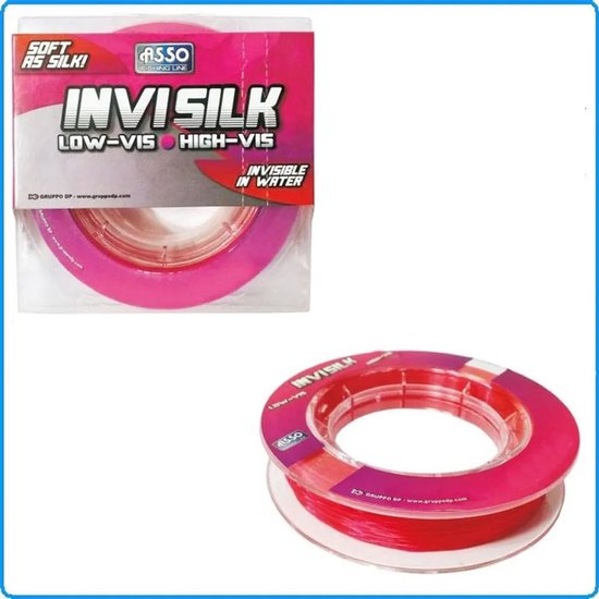 Asso Invisilk 600 M Monofilament Roze 0.240 mm van Merkloos