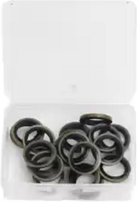 Assortiment Carterplugringen rubber 16mm 20st/ Multiseal ringen / carterplugringen 12mm (20st) Weber Tools van Asso