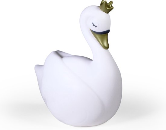 Atelier Pierre Nachtlampje Zwaan - Dame Blanche large - met timer van Atelier Pierre