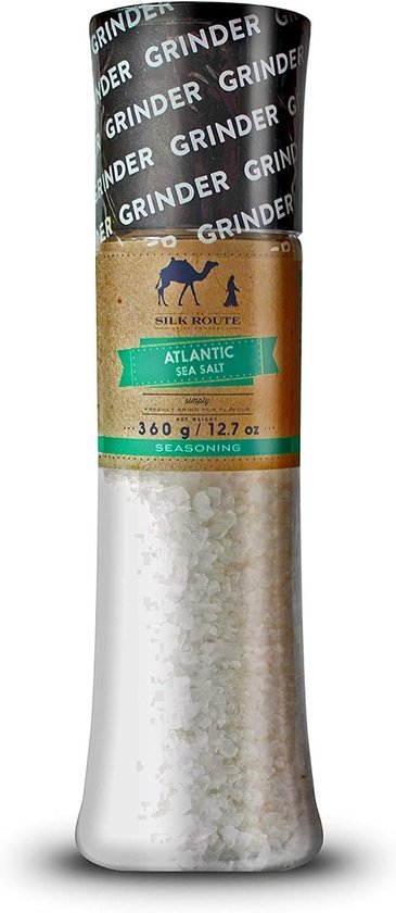 Atlantische Zeezoutmolen - 360 g - A-kwaliteit Natuurlijk Zeezout - Voor Koken en Kruidige Gerechten