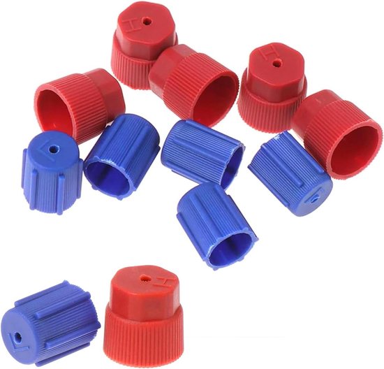 Auto airconditioning kappen - AC systeem oplaadaansluiting - R134A - 10 stuks van Merkloos