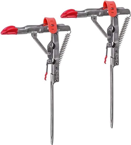 Automatische dubbele veer - hengelhouder voor 2 stuks