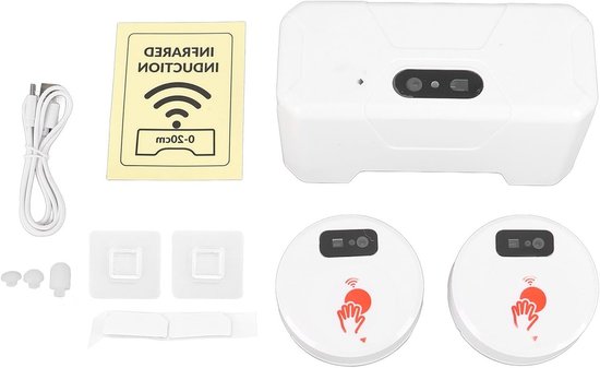 Automatische Toiletspoeling zonder Aanraken, Inductietoilet met USB Oplaadbare Sensor voor Badkamer en Hotelgebruik van Merkloos