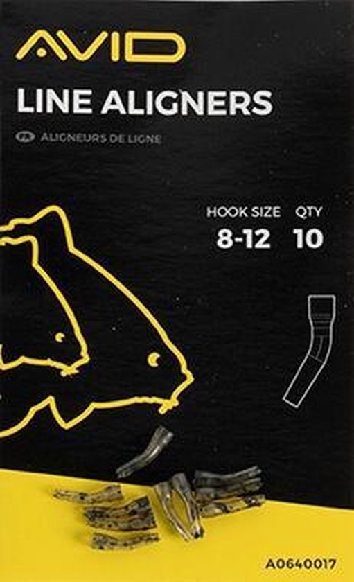 Avid Carp Avid Terminal Tackle Line Aligners (10 pcs) Hooksize 8-12 van Avid