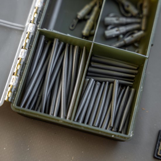 Avid Carp Outline Tungsten Anti-Tangle Sleeves 50mm – Lange Tungsten Sleeves voor QC Swivels