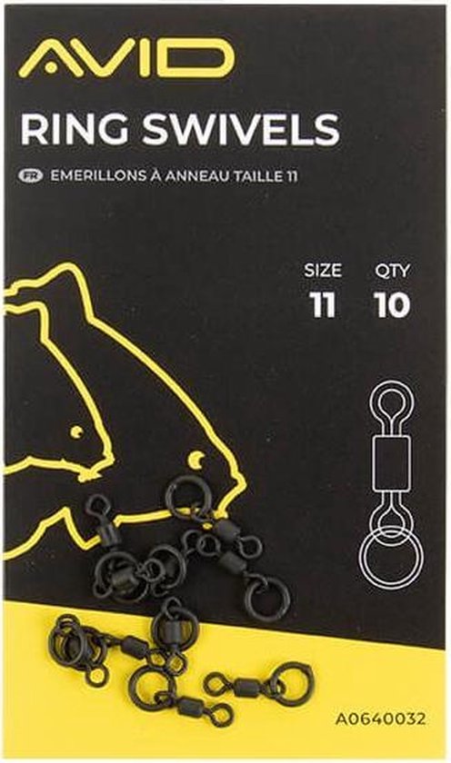 Avid Carp Terminal Tackle Ring Swivel Size 11 (10 pcs) van Avid