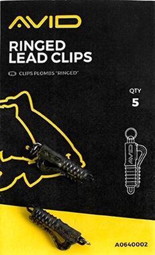Avid Carp Terminal Tackle Ringed Lead Clip (5 pcs) van Avid