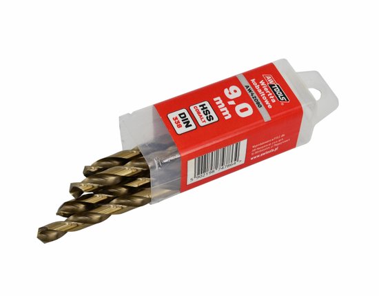 AWTOOLS Serie - Kobalt Boor voor Metaal - 8,0mm - 5 Stuks - HSS-Co van Merkloos