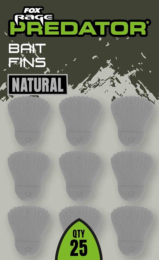 Bait Fins Natural Fox Rage Predator van Merkloos