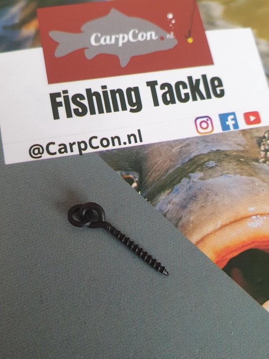 Bait Screw w/ Ring 'Long' - 10 stuks - Pop Up schroef - 17mm - Karper Rigmateriaal - Onderlijnmateriaal - Hengelsport van PB Products