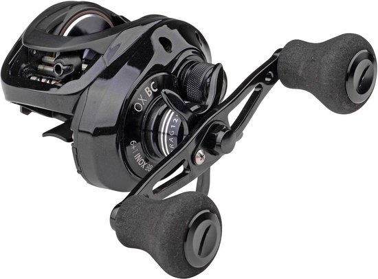 Baitcaster Reel - Vismolen Multirol - Roofvis Vissen - Linkshandige Bediening - 257 gram - Zwart