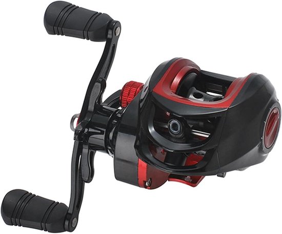 Baitcasting Molen: Lichtgewicht, Krachtig en Glad - Lange Cast - Zoutwater en Zoetwater - Anti-Explosie - 7,2:1 Overbrengingsverhouding - 8kg Remkracht