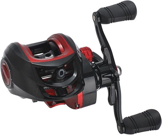 Baitcasting-molen Lichtgewicht Krachtige Gladde, Lange Cast-vismolen voor Zoutwater Zoetwater, Anti-Explosielijnfunctie, 7,2:1 Overbrengingsverhouding, 8kg Remkracht