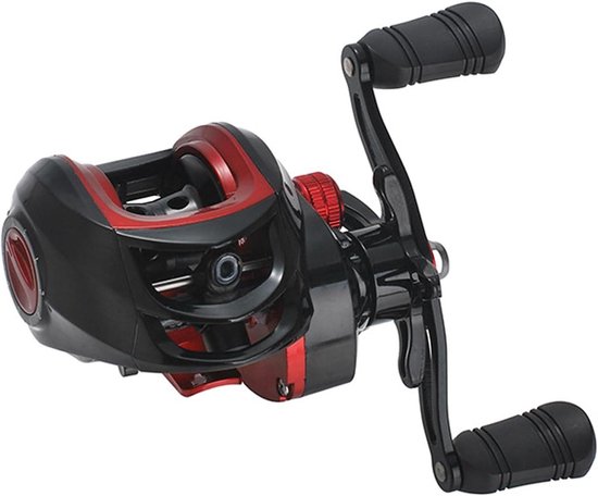 Baitcasting-molen voor Zoutwater en Zoetwater Vissen, Lichtgewicht en Krachtig, Gladde Lange Casts, Anti-Explosiefunctie - 7,2:1 Overbrengingsverhouding, 8kg Remkracht