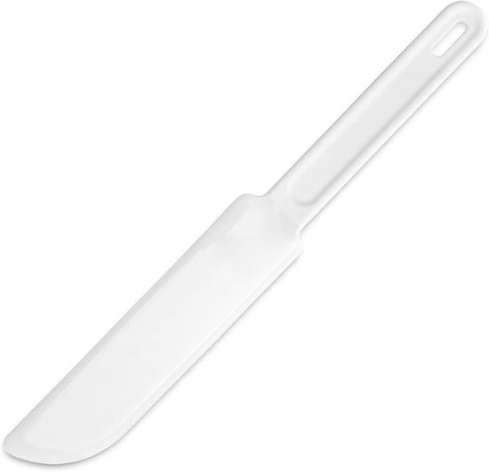 Bakhulp deegschraper & taartverwijderaar 27 x 3,5 cm wit