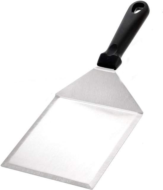 bakplaat spatel, brede hamburger spatel, zware hamburger turner voor grillen, barbecue, platte bovenkant grill