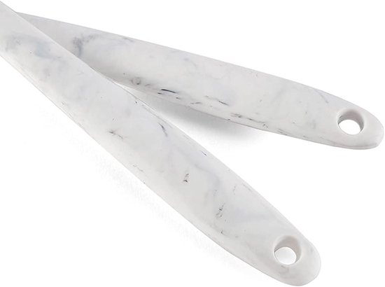 bakschraper set siliconen keukengerei set mini keukengerei 6-delige set - keuken spatels sets anti-aanbaklaag, hittebestendige rubberen spatel, garde, sleufdraaier, voedseltang en borstel (MARBIE)