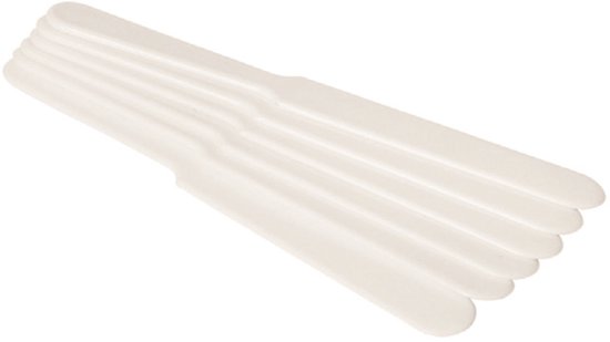 BarUp Bierafstrijker - Set van 6 - Wit - 235x26 mm - Kunststof