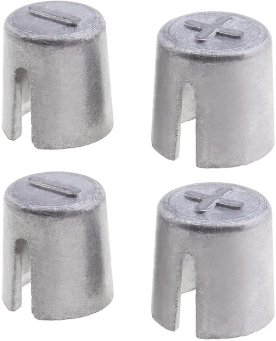 Batterij Terminal Converter Adapters 11-13mm naar 16-18mm - Lood - Zuurbestendig - Veilige elektrische verbinding - 2 stuks - Vemera