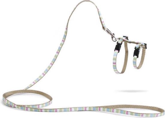 Beeztees Joy - Kittentuig - Nylon - Groen - 15-33 cm