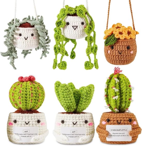 Beginner Haakset voor DIY Creaties, 6 Stuks Haaknaalden, Breien en Haken voor Beginners met Garen, Vulmateriaal, Handnaald en Steekmarkeerders