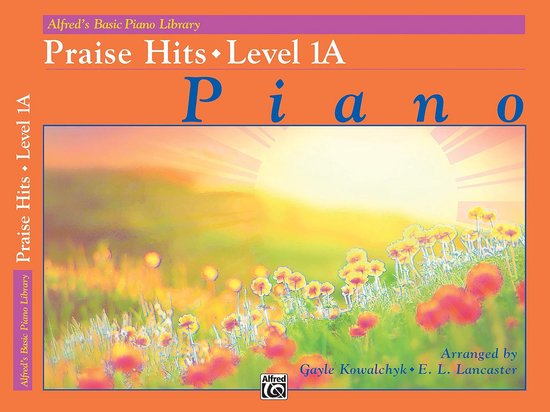 Beginners Piano Book met Populaire Religieuze Liedjes Niveau 1A van Merkloos