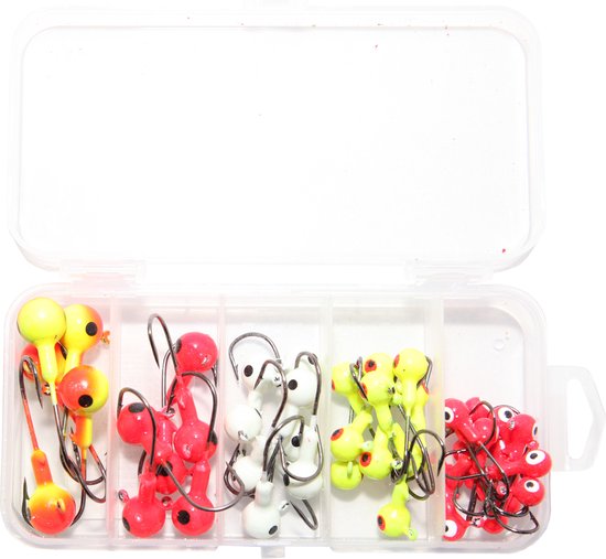 Behr Fish Head Jighead Set Round 44pcs | Loodkop van Merkloos