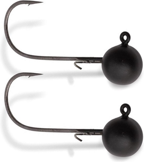 Behr Trendex Tungsten Jighead Black, 16g size 3/0 - 2pcs - Loodkop