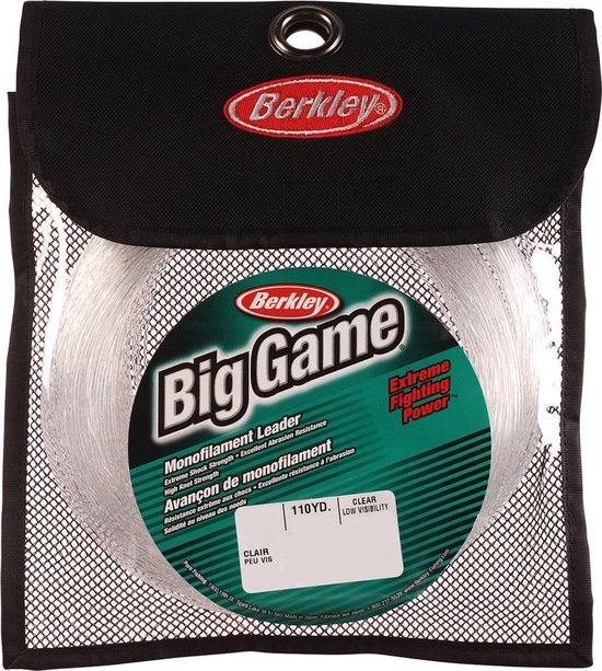Berkley Big Game Mono Leader - 200Lb - 1.49mm - 100m - Transparant van Berkley