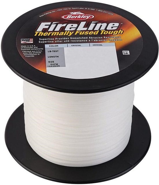 Berkley Fireline Crystal 8-Strand Visdraad 0,12 mm 7,2 kg - Per meter van Merkloos