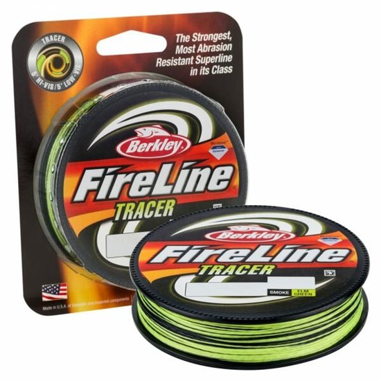 Berkley Fireline Fused Tracer - Gevlochten Lijn - Dyneema Vislijn - Visdraad - 0.17mm 10,20kg 270m