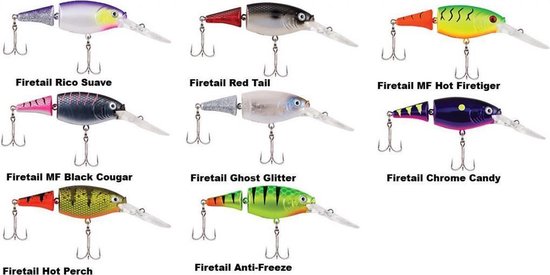 Berkley Flicker Jointed Shad 7 Firetail MF Black Cougar 7cm van Berkley