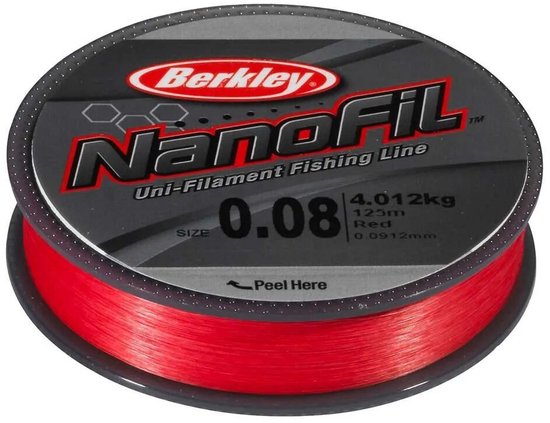 Berkley Nanofil Red - Dyneema Vislijn - Visdraad - 0.2801mm - 20,126kg - 270m