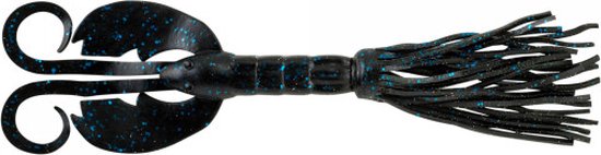 Berkley PowerBait Bearded Crazyleg Chigger Craw Black Blue Fleck 11cm Black Blue Fleck 11.5cm van Berkley