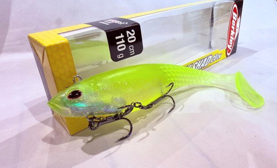 Berkley PowerBait CullShad Diep 20cm 110g Lime Ice - Roofvis aas van Merkloos