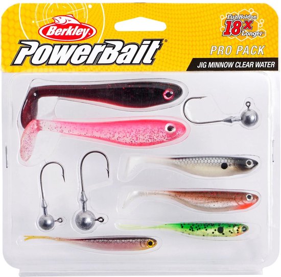 Berkley Powerbait Pro Pack Jig Minnow Clear Water Mix Clear Water Mix van Merkloos