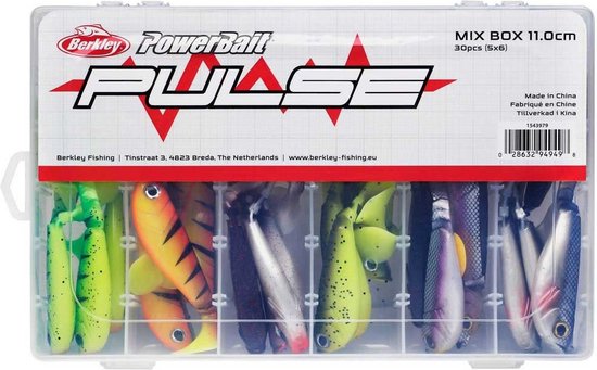 Berkley Pulse Shad Mix Box 11cm - 30 Stuks van Merkloos