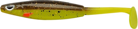 Berkley Sick Vibe Shad 9cm Brown Chartreuse 9cm van Berkley