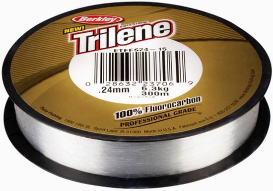 Berkley Trilene Fluorocarbon Leader - Transparant - Onderlijn - Vislijn - Visdraad - 0.1782mm 2.881kg 180m
