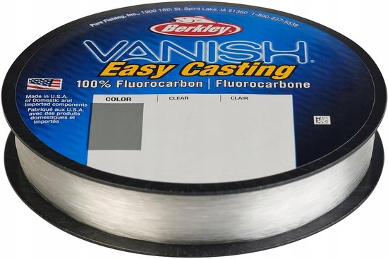 Berkley Vanish Fluorocarbon Vislijn 40m 0.40mm - Vrijwel Onzichtbaar van Berkley