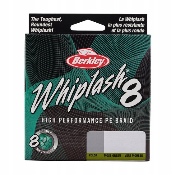 Berkley Whiplash 8X Gevlochten Lijn 150m 0.14mm Moss Green