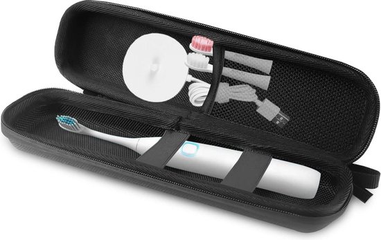 Beschermhoes Schokbestendig voor Philips Sonicare of andere modellen - Duurzaam Hygiënisch PU-leer Zwart
