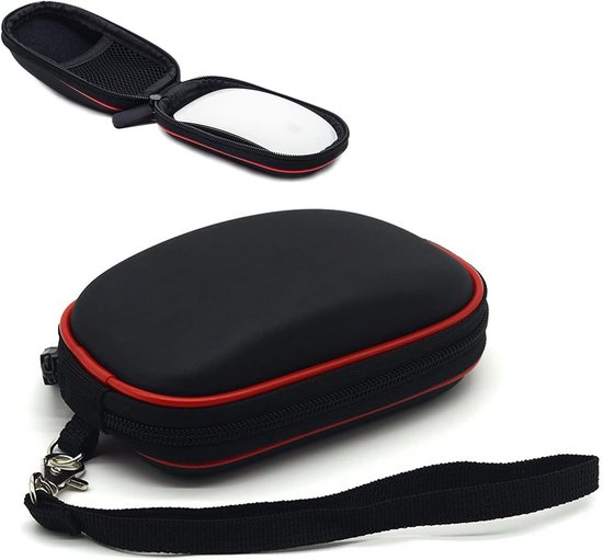 Beschermhoes voor Apple Magic Mouse 1, 2 hoesjes, harde beschermhoes, krasbestendig, met riem