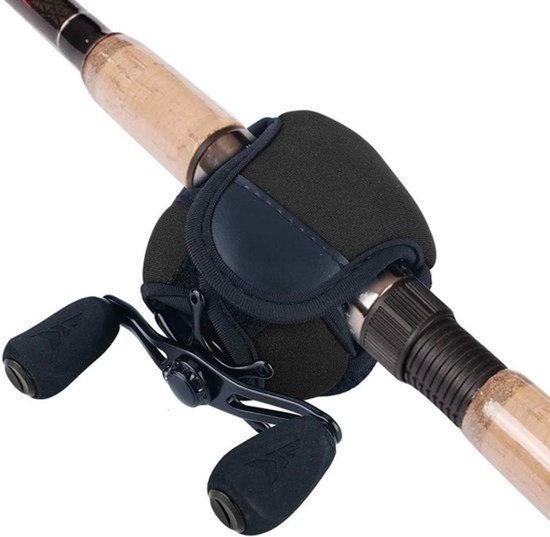 Beschermhoes voor baitcastingreel - Nylon en neopreen - Anticollision-opbergtas voor visspullen, ideaal voor vissers en hengelsportaccessoires