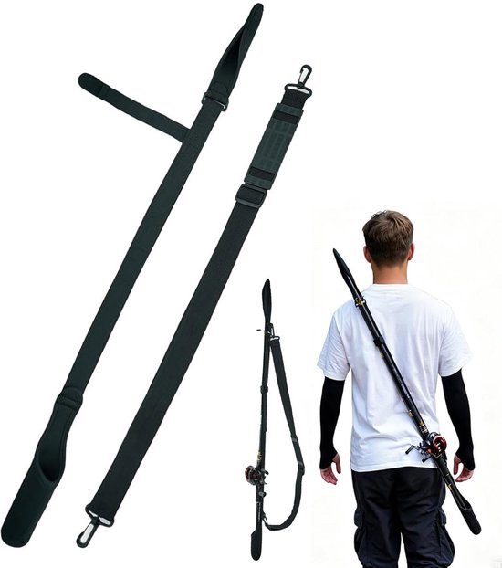 Beschermhoes voor Vishengel - Met riem - 100 cm tot 140 cm - Foudraal - Hengeltas - Hengel houder - Visaccessoires - Geschikt voor het opbergen van hengels en bechermen - Neopreen - Voor kunststof vissers